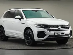 Pure white Used 2023 VW Touareg R-line SUV | £43,750 (Good price)