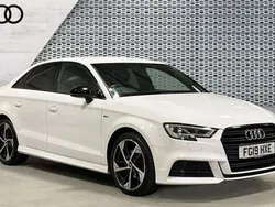 Ibis white, solid Used 2019 Audi A3 Black Edition Sedan | £17,899 (Good price)