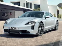 Dolomite silver metallic Used 2022 Porsche Taycan Turbo Sedan | £56,990