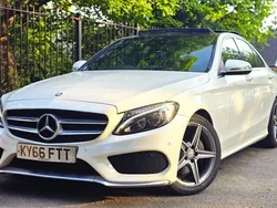 White Used 2016 Mercedes C220 AMG Line Premium Plus Sedan | £13,290 (Expensive)