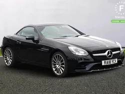 Black Used 2018 Mercedes SLC200 AMG line Cabriolet | £20,099 (Fair price)