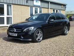 Black Used 2014 Mercedes C250 AMG line Estate | £12,495 (Fair price)