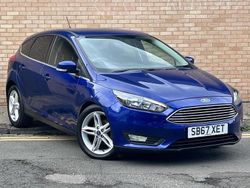 Blue Used 2017 Ford Focus Zetec Hatchback | £5,495 (Fair price)