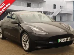 Black Used 2021 Tesla Model 3 Long Range RWD Sedan | £21,354 (Expensive)