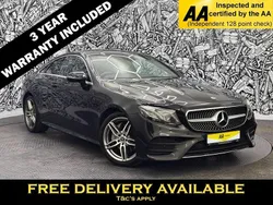 Black Used 2020 Mercedes E220 AMG line Coupe | £25,795 (Fair price)