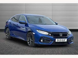 Brilliant sporty blue Used 2021 Honda Civic SR Hatchback | £13,490 (Fair price)