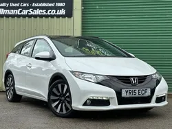 White Used 2015 Honda Civic SE Plus Estate | £8,195 (Fair price)