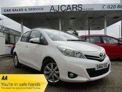 White Used 2012 Toyota Yaris Multidrive S Hatchback | £7,650 (Expensive)