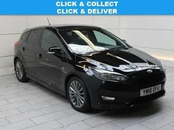 Black Used 2018 Ford Focus ST-Line Hatchback | £7,200 (Good price)