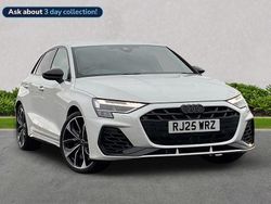 White Used 2025 Audi S3 Sportback Black Edition Hatchback | £41,627