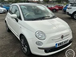 White Used 2015 Fiat 500 Lounge Hatchback | £7,395 (Fair price)