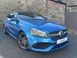 Blue Used 2015 Mercedes A180 AMG line Hatchback | £10,495 (Fair price)
