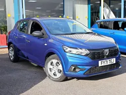 Blue Used 2021 Dacia Sandero Essentiel Hatchback | £9,689 (Fair price)