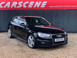Black Used 2015 Audi A3 Sportback S-Line Hatchback | £9,499 (A bit pricey)