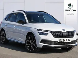 Moon white metallic Used 2024 Skoda Kamiq Monte Carlo SUV | £21,490 (Fair price)