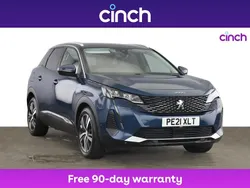 Blue Used 2021 Peugeot 3008 Allure Premium SUV | £15,599 (A bit pricey)