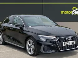 Black Used 2022 Audi A3 S-Line Hatchback | £21,300 (Fair price)