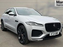 Hakuba silver metallic Used 2021 Jaguar F-Pace R-Dynamic SUV | £29,462 (Fair price)