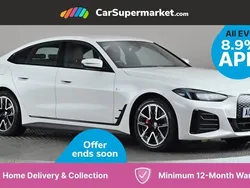 White Used 2024 BMW i4 M Sport Sedan | £33,197 (Fair price)
