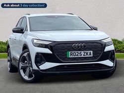 White New 2025 Audi Q4 e-tron Black Edition SUV | £37,848 (A bit pricey)