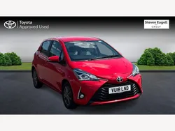 Red Used 2018 Toyota Yaris Hatchback | £8,499 (Fair price)