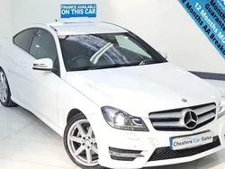White Used 2014 Mercedes C220 Sport Edition Coupe | £5,695 (Super price)