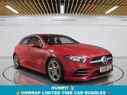 Red Used 2019 Mercedes A180 AMG line Hatchback | £12,749 (Fair price)