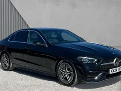 Black Used 2024 Mercedes C200 AMG line Sedan | £33,121 (Fair price)