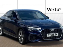 Blue Used 2022 Audi A3 S-Line Sedan | £22,512 (Fair price)
