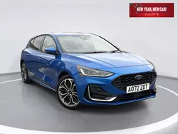 Blue Used 2022 Ford Focus ST-Line Hatchback | £16,299 (Fair price)