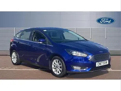 Blue Used 2017 Ford Focus Titanium Hatchback | £7,579 (Good price)