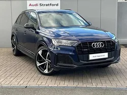 Navarra blue metallic Used 2022 Audi Q7 Black Edition SUV | £42,950 (Fair price)