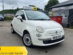 White Used 2010 Fiat 500 Lounge Hatchback | £2,190 (Fair price)