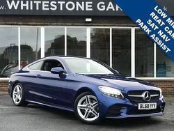 Blue Used 2018 Mercedes C200 AMG line Coupe | £16,750 (Fair price)