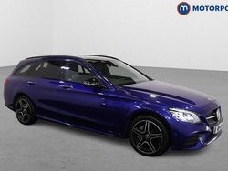 Blue Used 2021 Mercedes C300e AMG line Estate | £24,899 (Fair price)