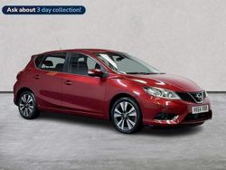 Red Used 2014 Nissan Pulsar Tekna Hatchback | £4,499 (Fair price)