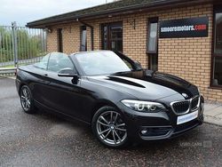 Black Used 2018 BMW 218 Sport Line Cabriolet | £11,950 (Fair price)