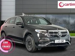 Black Used 2021 Mercedes EQC400 AMG line SUV | £25,599 (Fair price)