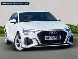 White Used 2023 Audi A3 S-Line Hatchback | £24,677 (Fair price)