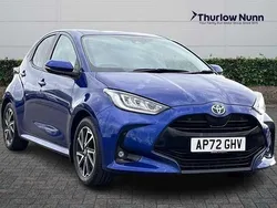 Blue Used 2023 Toyota Yaris Hybrid Design Hatchback | £15,829 (Good price)