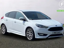 White Used 2017 Ford Focus ST-Line Hatchback | £10,799 (Fair price)