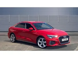 Red Used 2023 Audi A3 S-Line Sedan | £24,645 (Fair price)