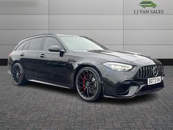 Black Used 2023 Mercedes C63S AMG Premium Plus Estate | £61,995