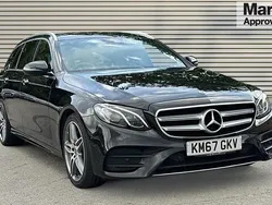 Black Used 2017 Mercedes E220 AMG Line Premium Estate | £18,707 (Fair price)