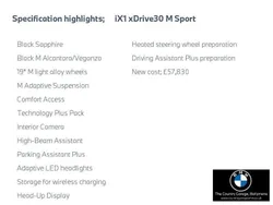 Black Used 2025 BMW iX1 M Sport SUV | £39,995 (Expensive)