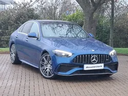 Blue Used 2024 Mercedes C43 AMG Premium Plus Sedan | £54,998 (Expensive)