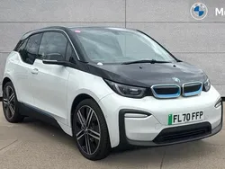 Capparis white with bmw i blue highlight Used 2020 BMW i3 Comfort Edition Hatchback | £13,984 (Fair price)