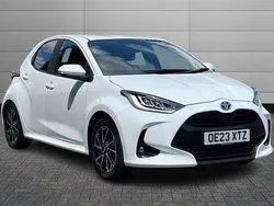 White Used 2023 Toyota Yaris Hybrid Design Hatchback | £17,150 (Fair price)