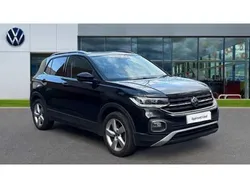 Deep black pearlescent Used 2021 VW T-Cross SEL SUV | £16,230 (Fair price)