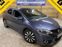 Blue Used 2015 Honda Civic SE Plus Hatchback | £12,995